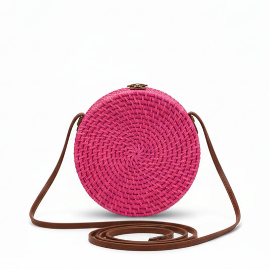 Magenta Palmyra Cross Body Bag