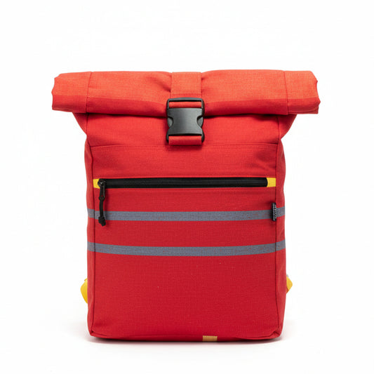 Red Roll Up Rucksack