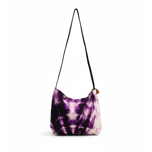 Purple Tie Dye Satchel