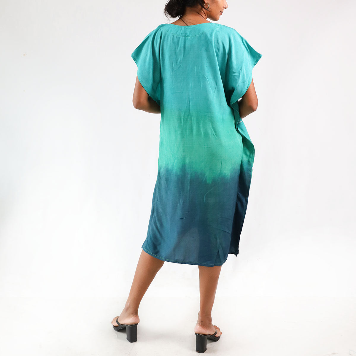 Floral Waves Batik Dress