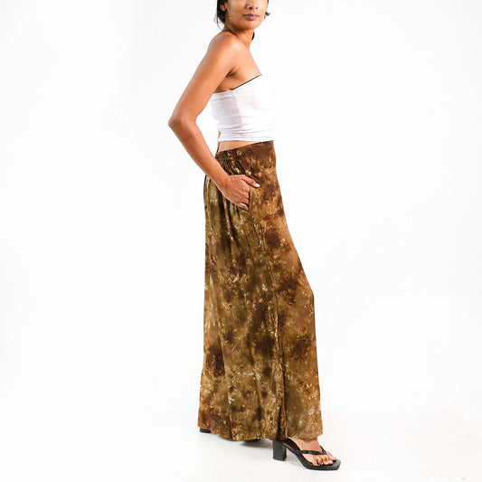 Olive Breeze Tie-Dye Pants