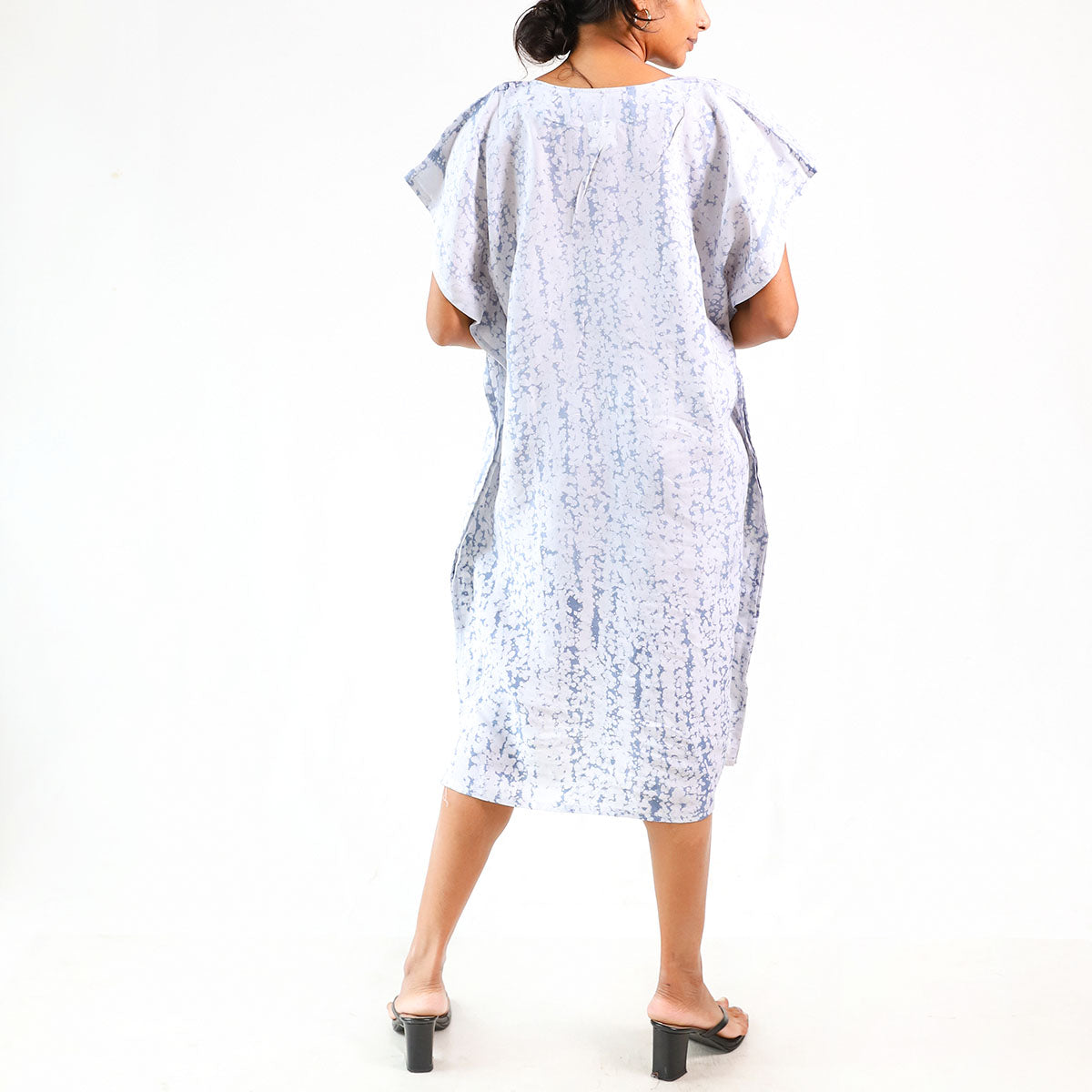 Blue Splash Batik Dress