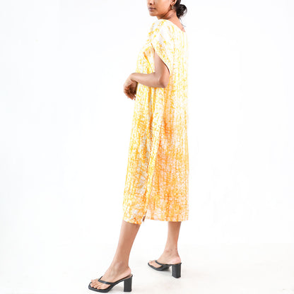 Sunshine Splatter Batik Dress