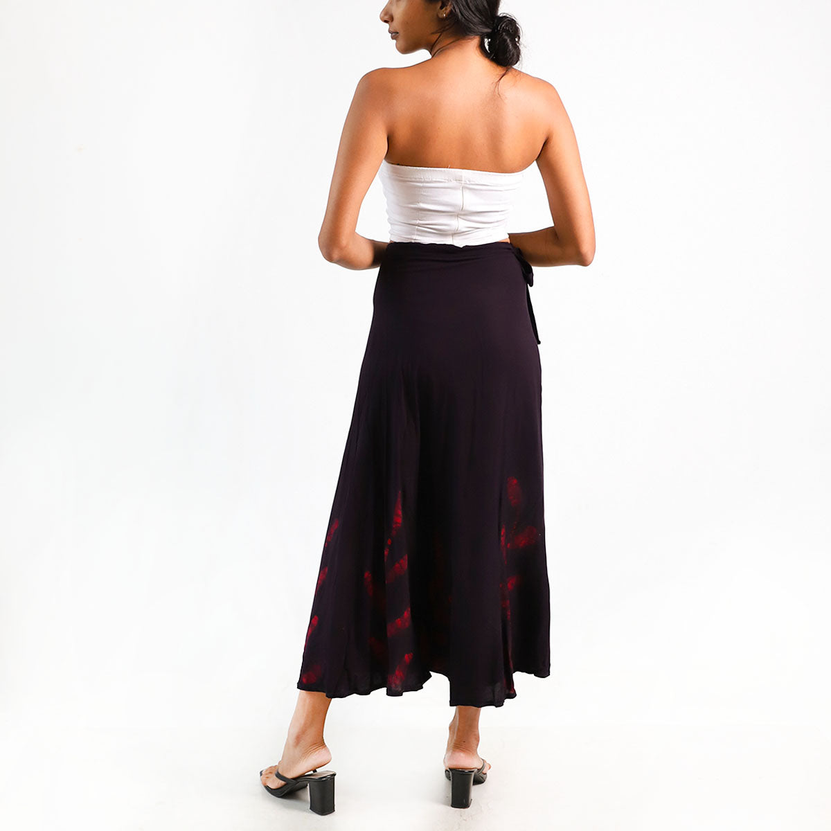 Magenta Charm Batik Wrap Skirt