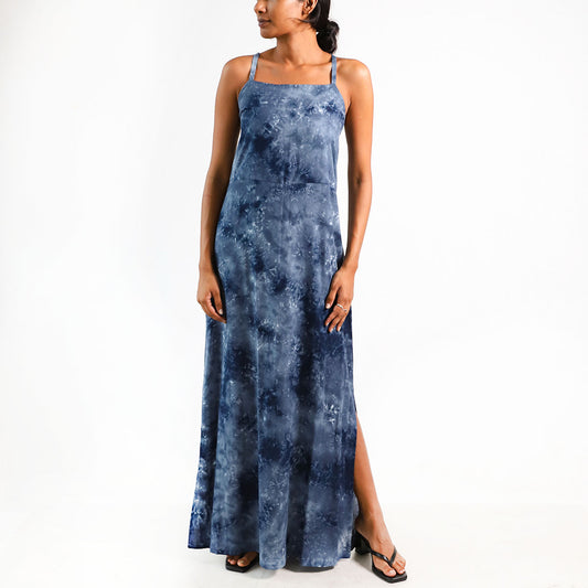 Deep Sea Tie-Dye Dress