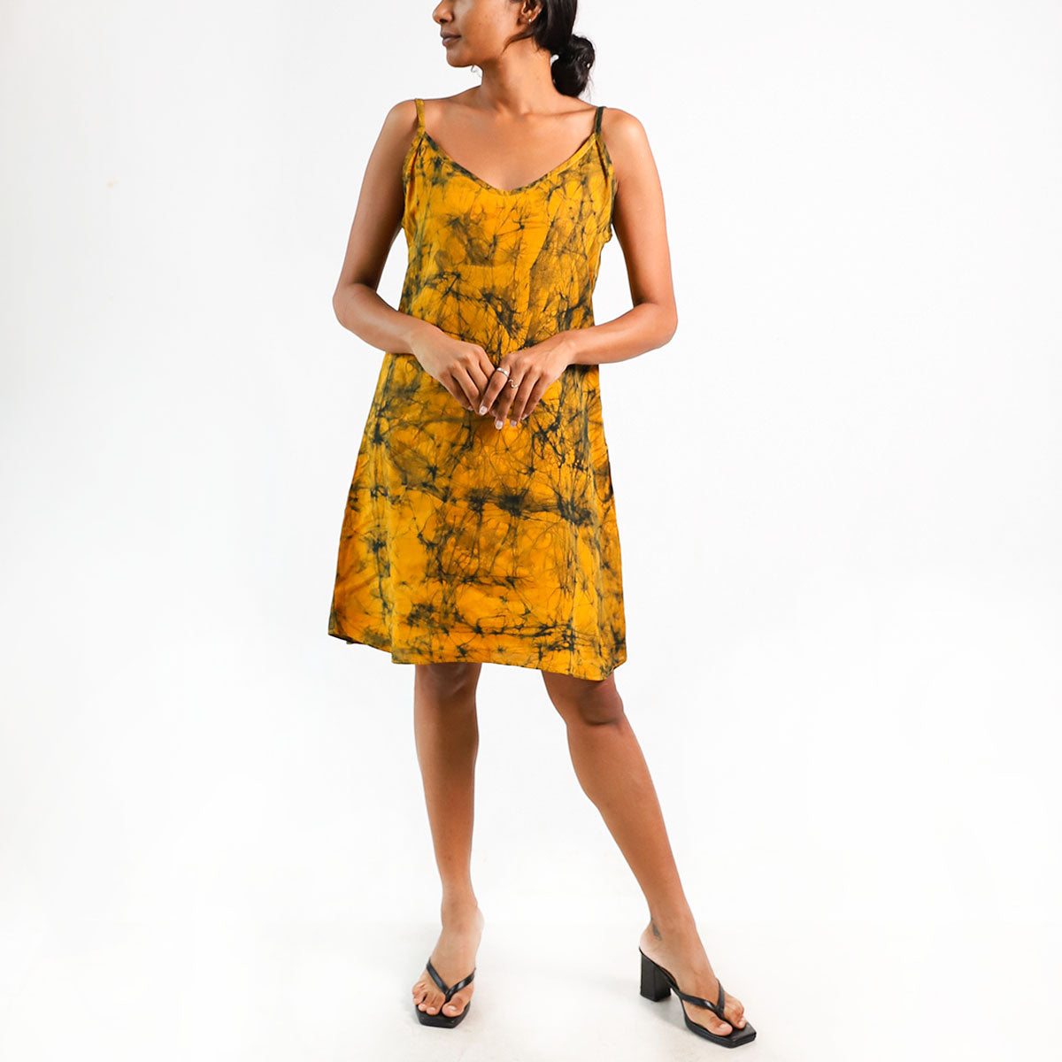 Golden Horizon Batik Dress