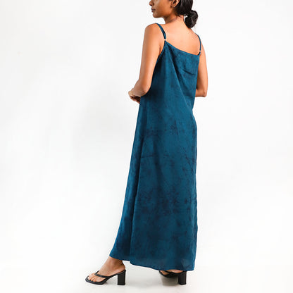 Midnight Elegance Batik Dress