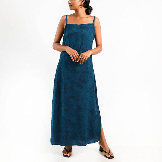 Midnight Elegance Batik Dress