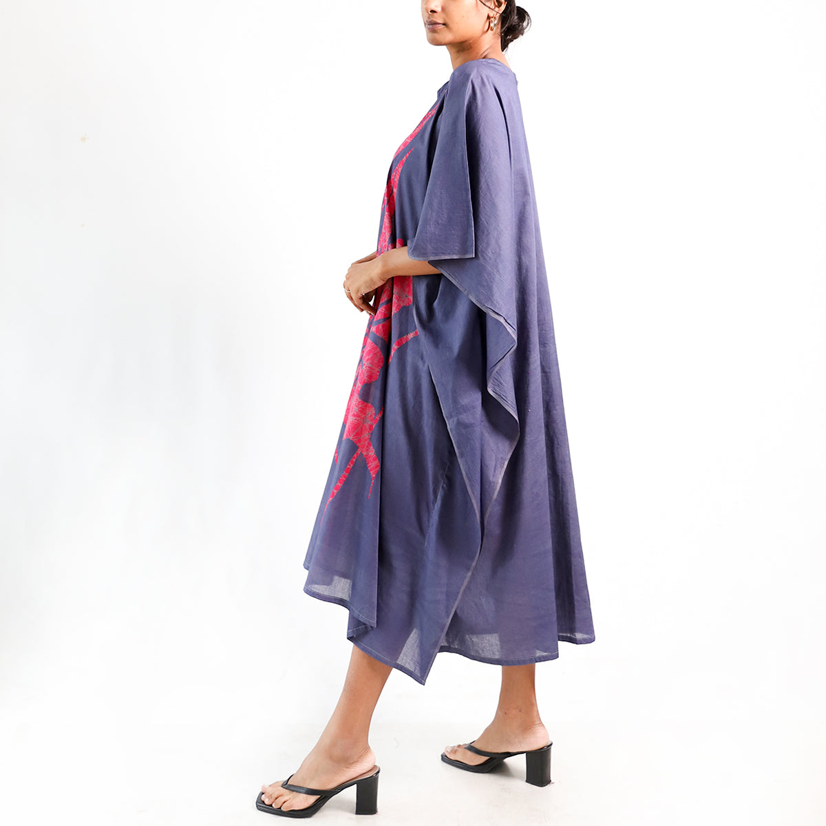 Twilight Bloom Batik Kaftan