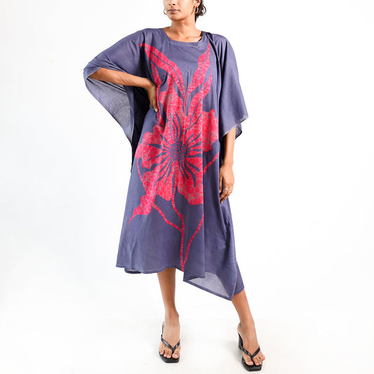 Twilight Bloom Batik Kaftan