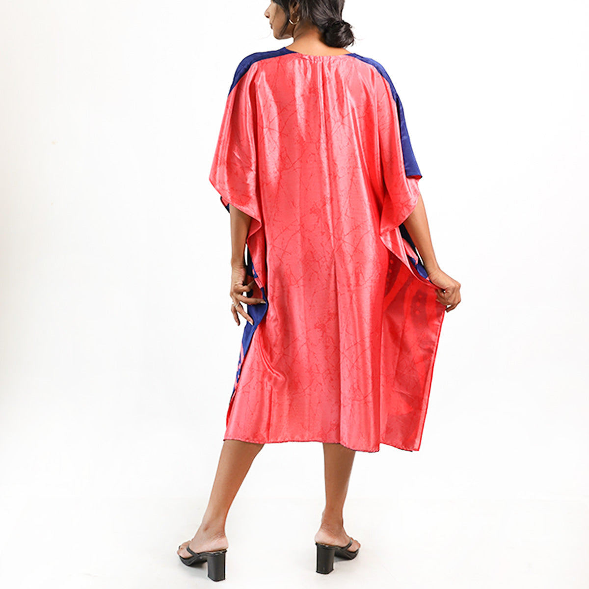 Neon Peach Batik Kaftan