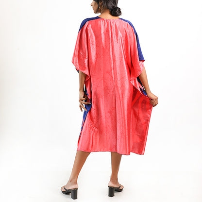 Neon Peach Batik Kaftan