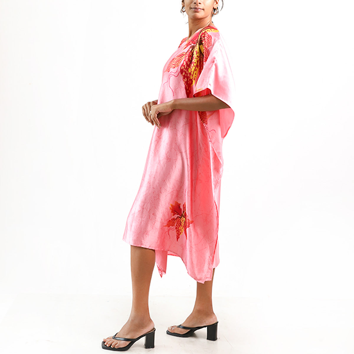 Pink Passion Batik Kaftan
