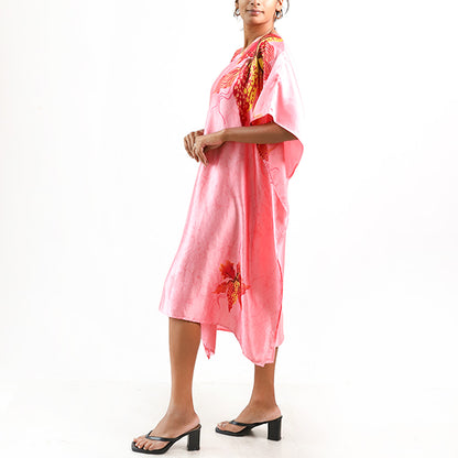 Pink Passion Batik Kaftan
