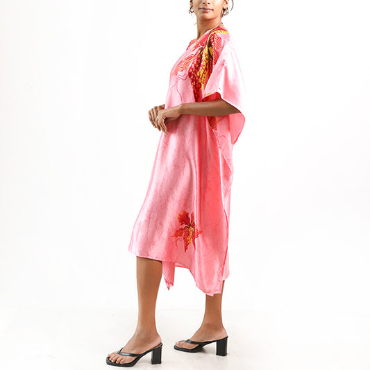 Pink Passion Batik Kaftan