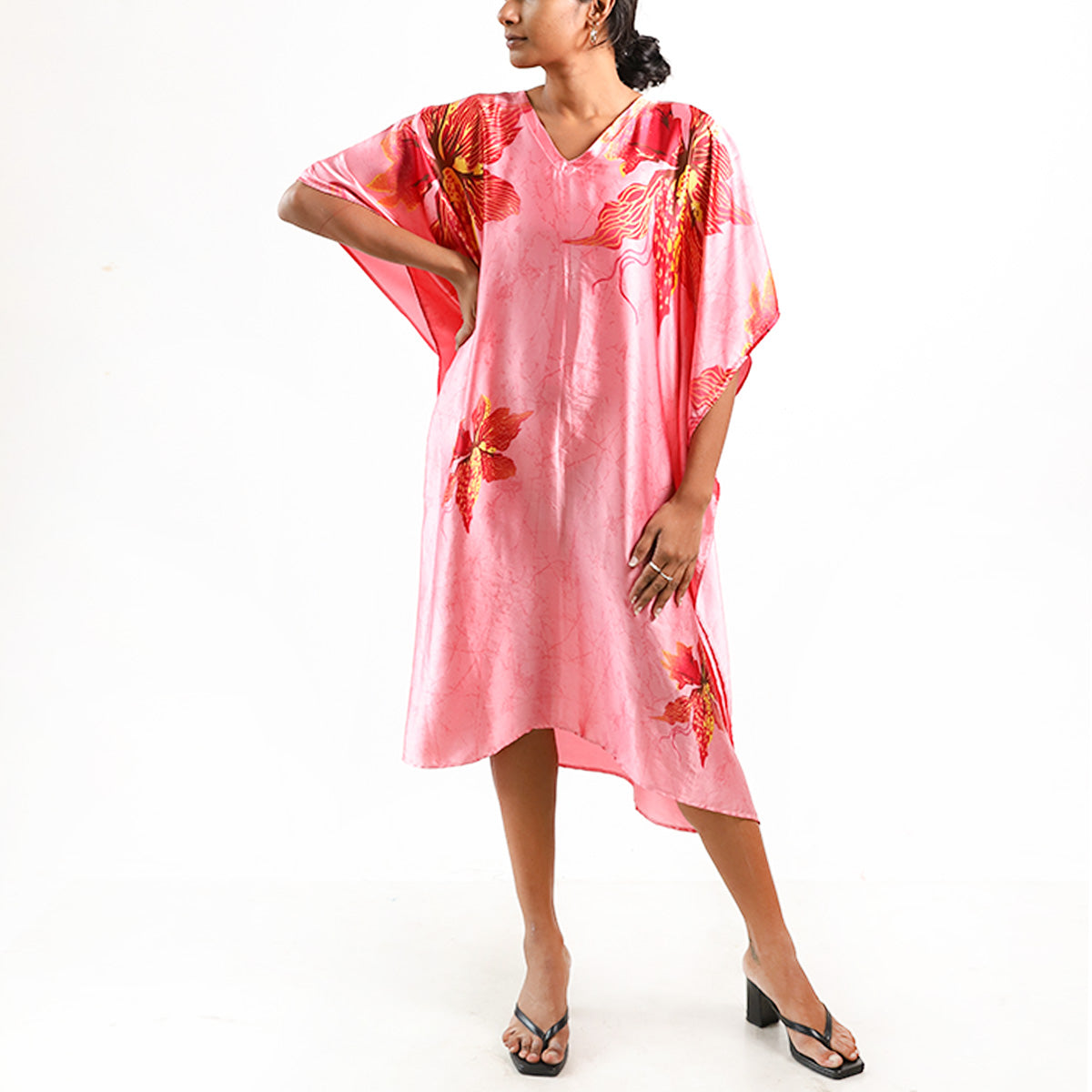 Pink Passion Batik Kaftan