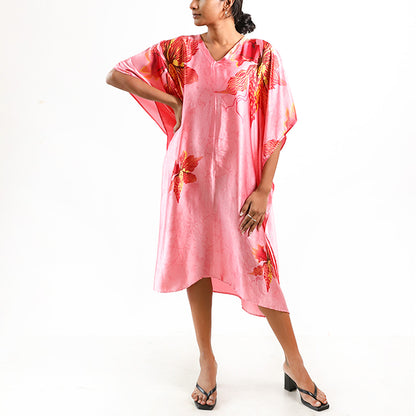 Pink Passion Batik Kaftan