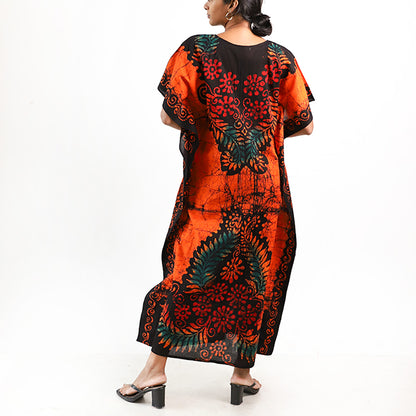 Tangerine Dream Batik Kaftan