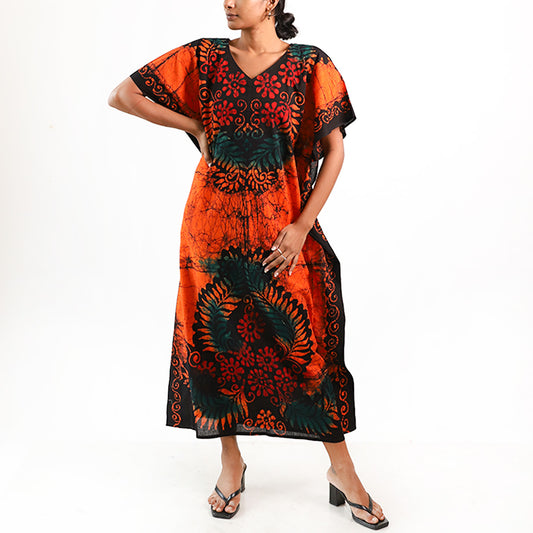 Tangerine Dream Batik Kaftan