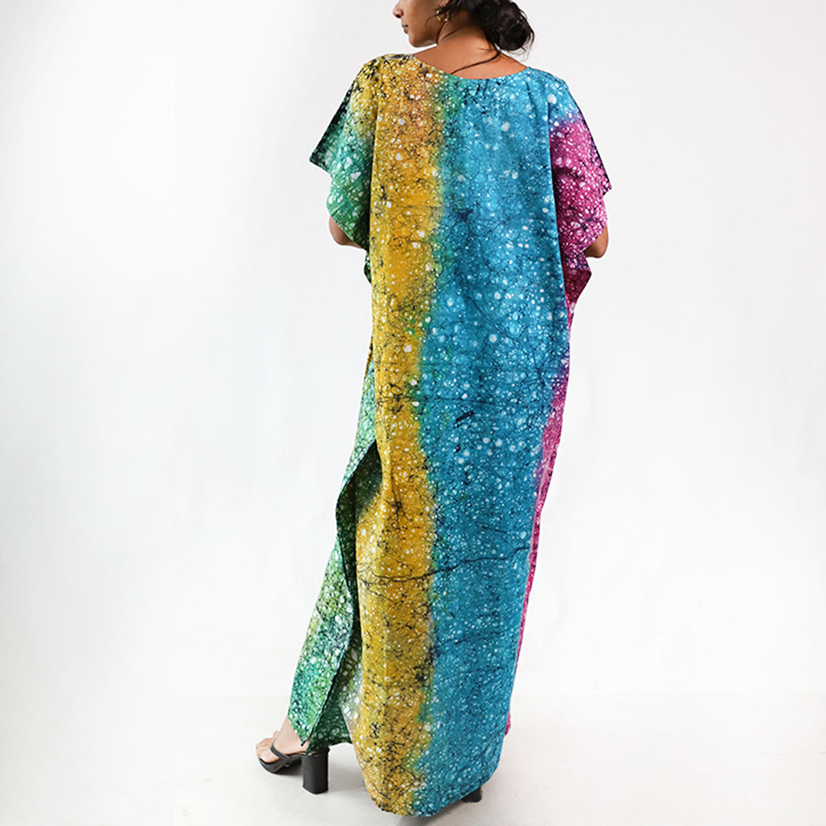 Rainbow Burst Batik Kaftan
