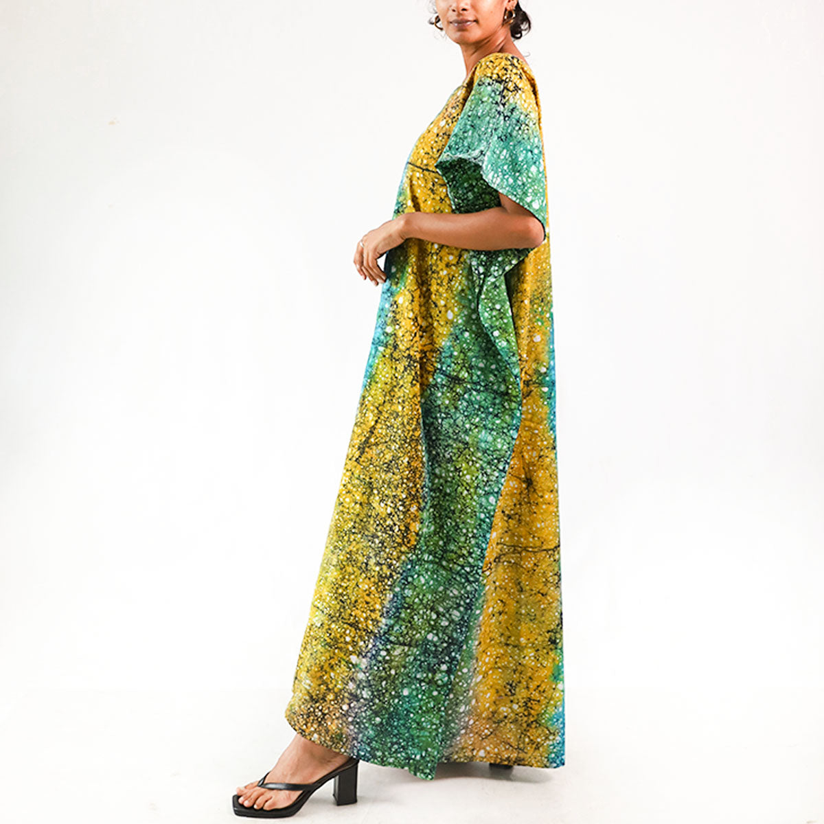 Rainbow Burst Batik Kaftan