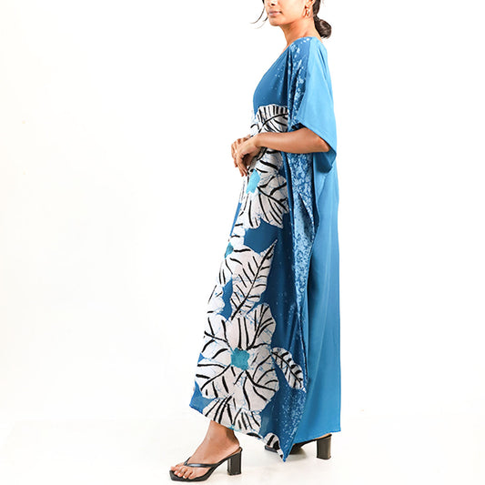 Azure Canopy Batik Kaftan