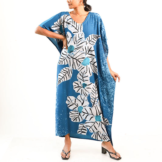 Azure Canopy Batik Kaftan