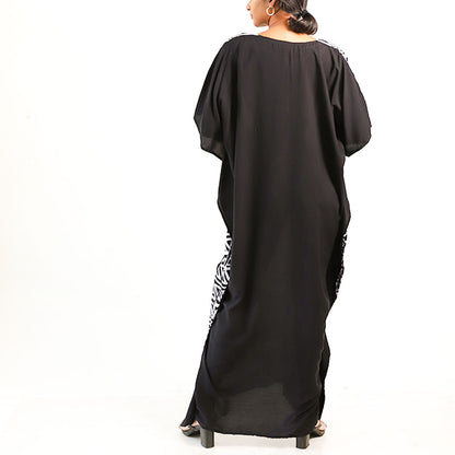 Ebony Whisper Batik Kaftan