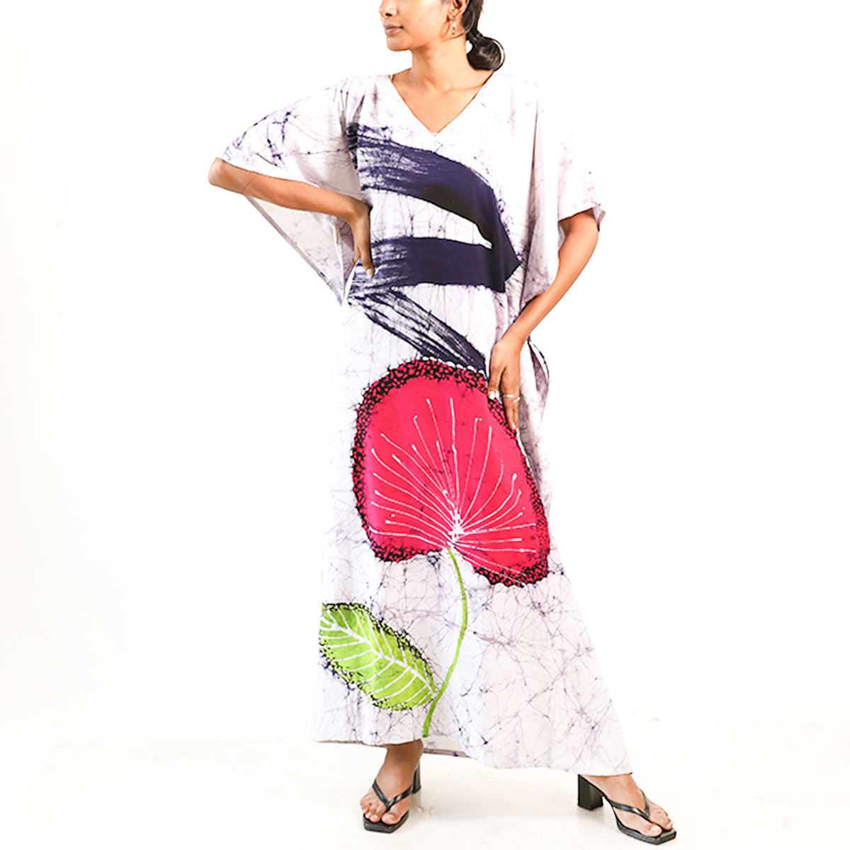 Pure Blossom Batik Kaftan