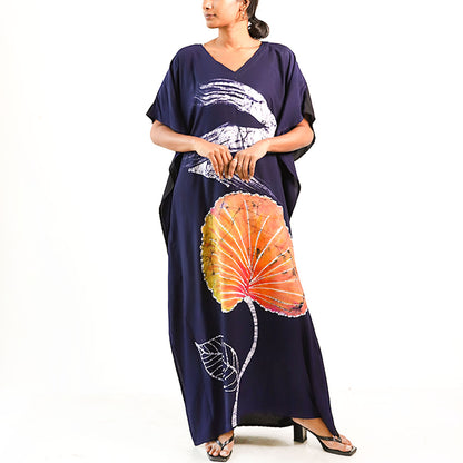 Sunset Petal Batik Kaftan