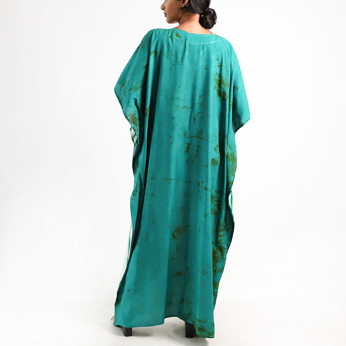 Forest Charm Stripped Batik Kaftan