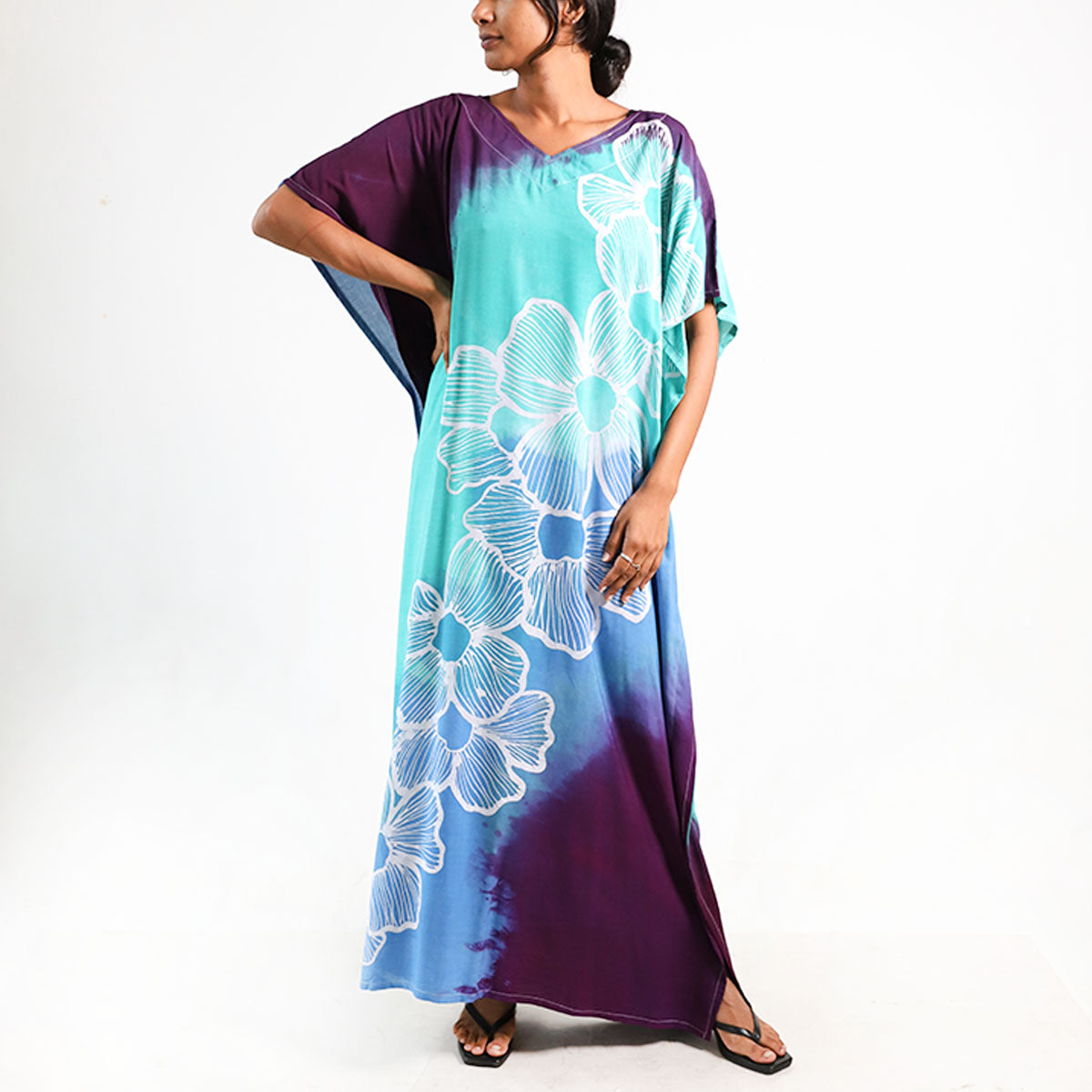 Arctic Breeze Batik Kaftan