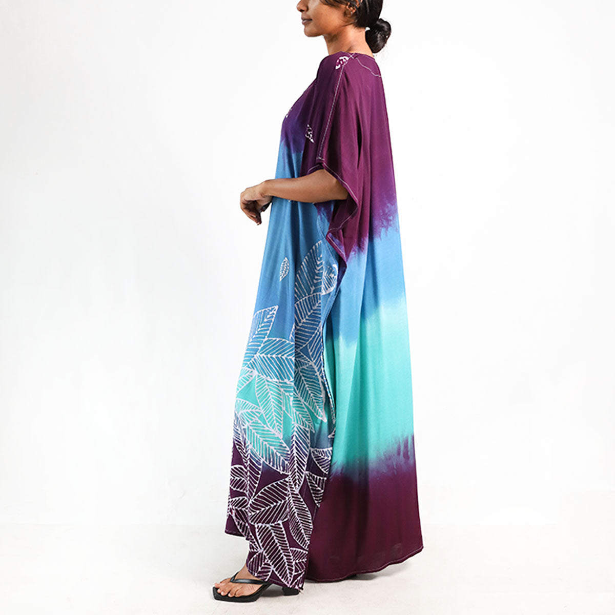 Serene Lagoon Batik Kaftan