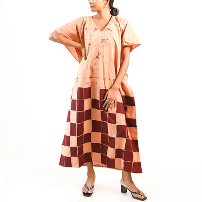 Sunset Mosaic Batik Kaftan