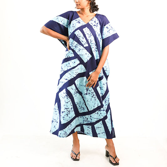 Sapphire Dream Batik Kaftan