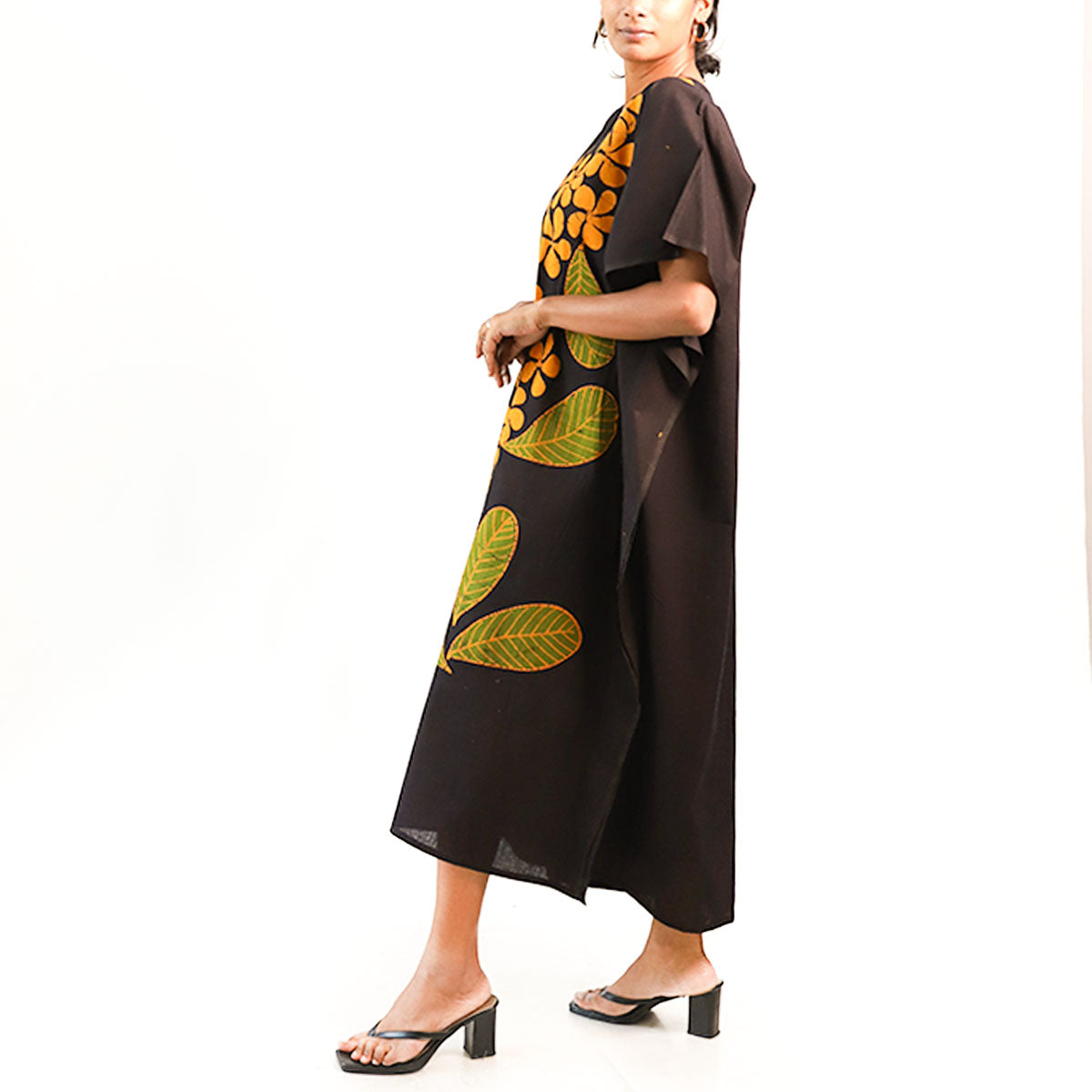 Midnight Araliya Batik Kaftan