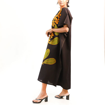 Midnight Araliya Batik Kaftan