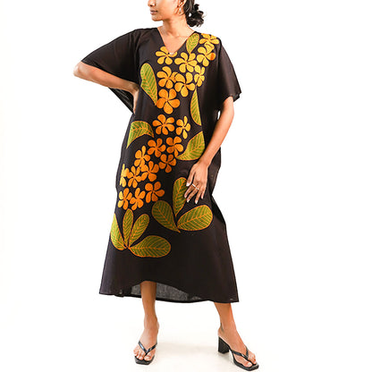 Midnight Araliya Batik Kaftan