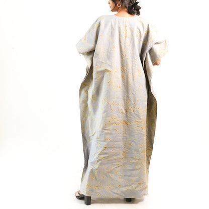 Dusky Ember Batik Kaftan