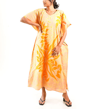 Sunburst Batik Kaftan