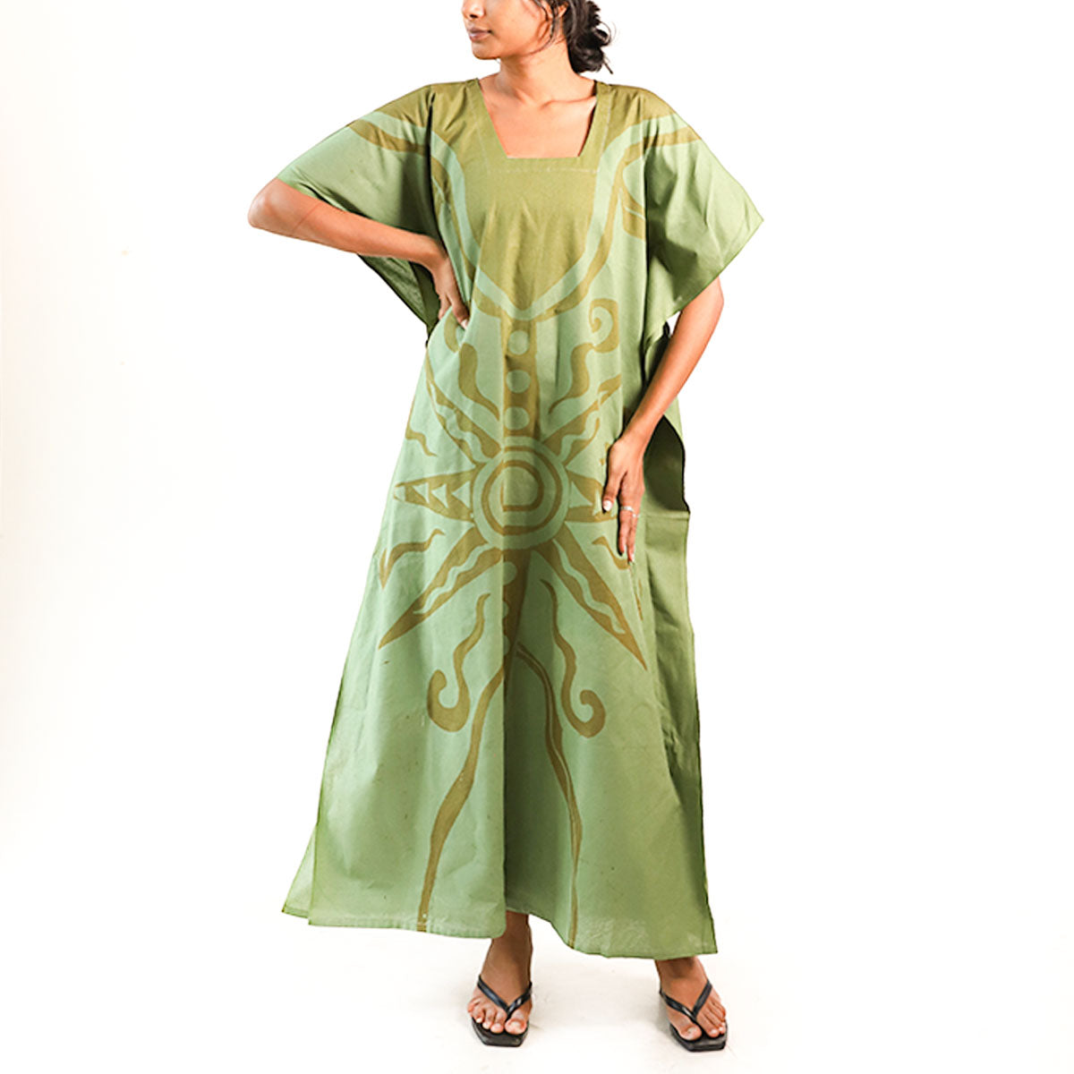 Emerald Essence Batik Kaftan
