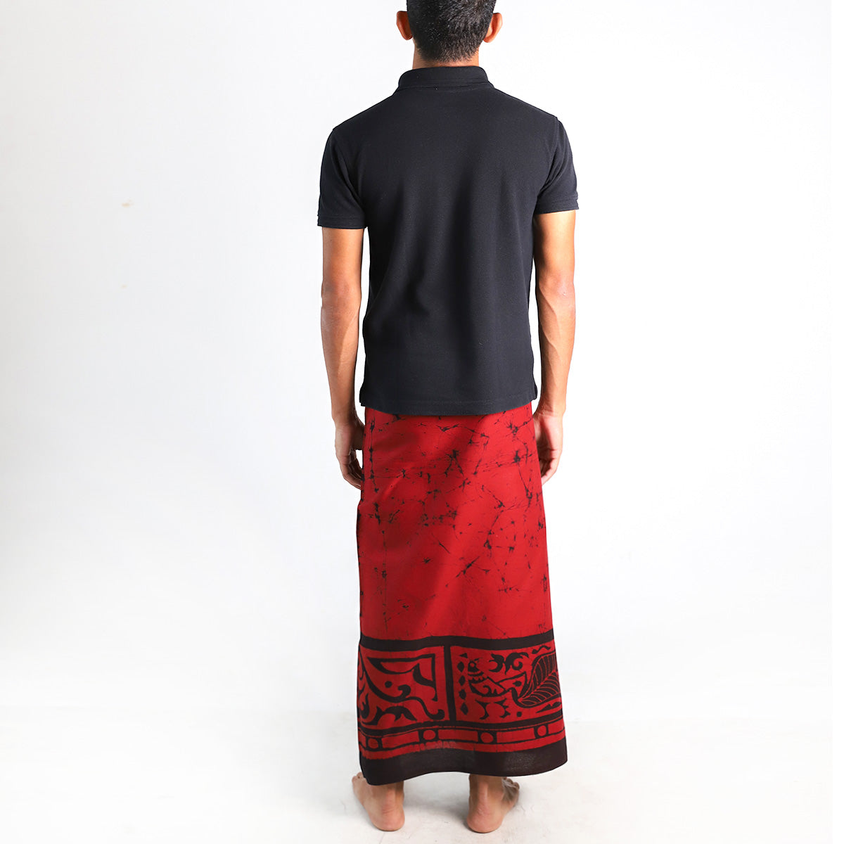 Deep Ember Batik Sarong