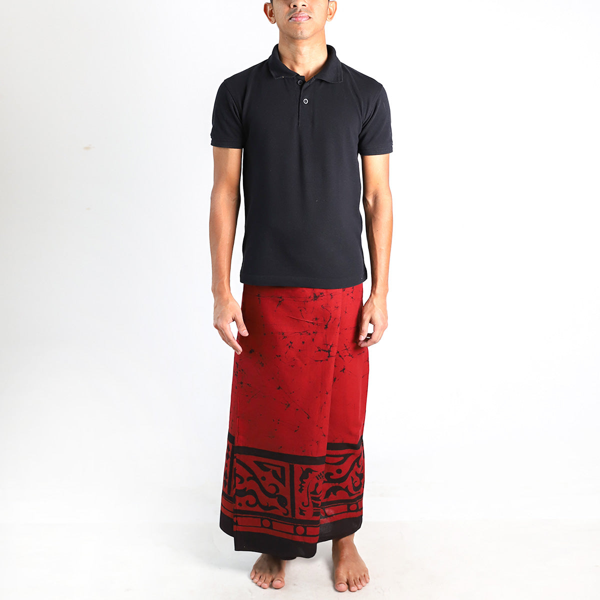 Deep Ember Batik Sarong