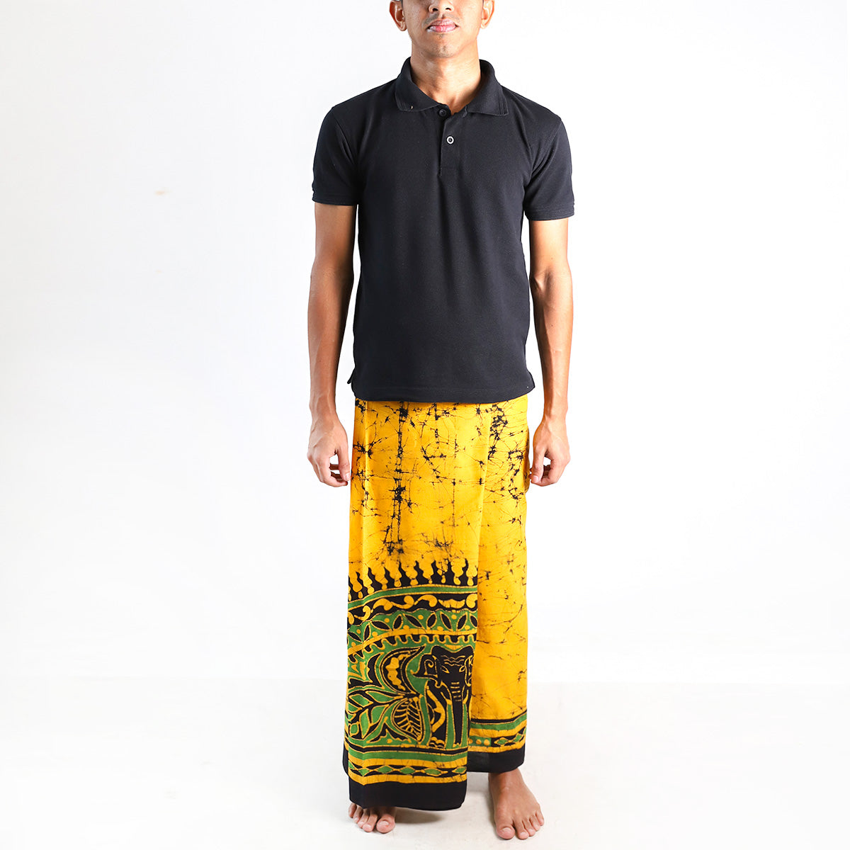 Mandala Gold Batik Sarong