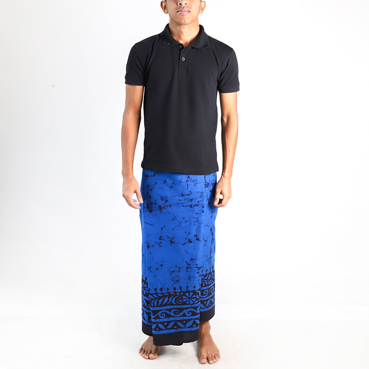 Indigo Wave Batik Sarong