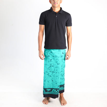 Turquoise Mirage Batik Sarong