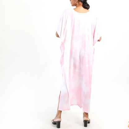 Blush Mist Batik Kaftan