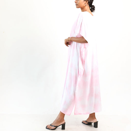 Blush Mist Batik Kaftan