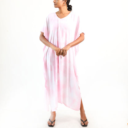 Blush Mist Batik Kaftan