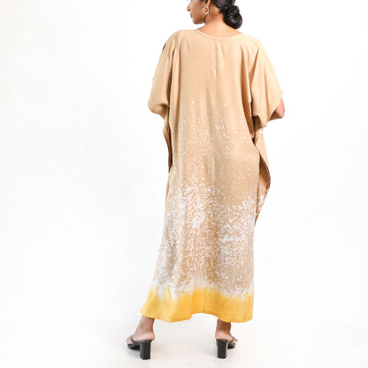 Golden Sand Batik Kaftan